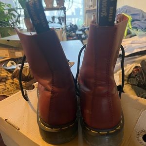 Maroon Dr. Martens air wair